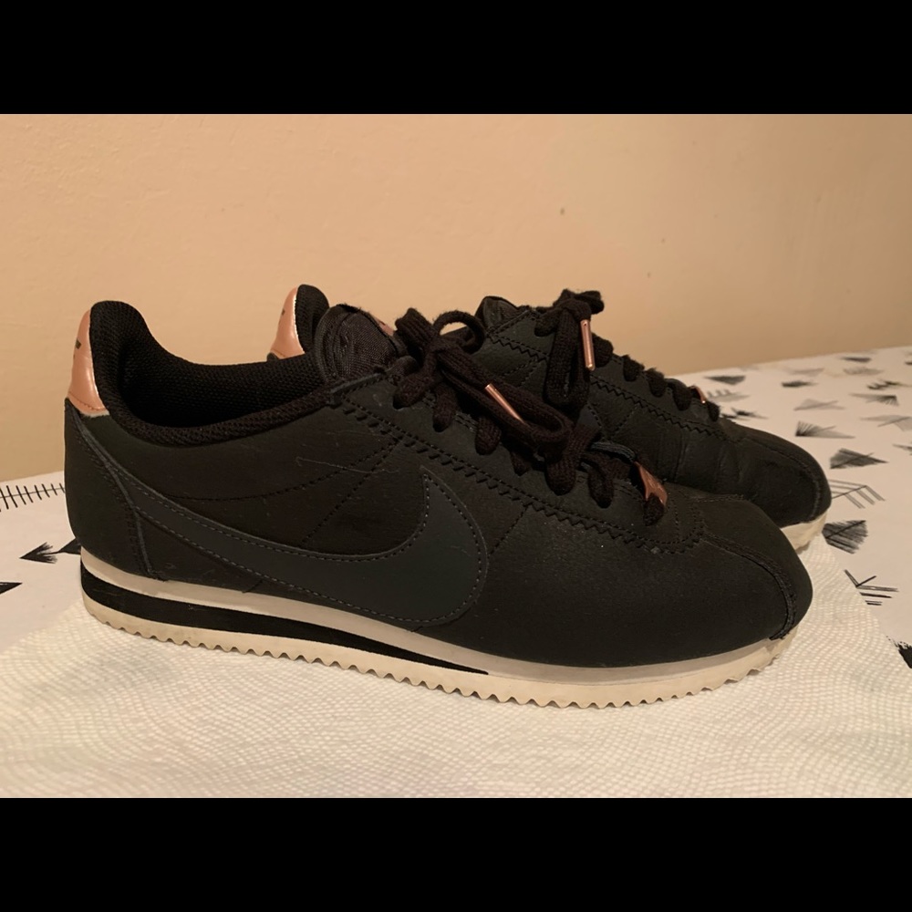 Nike Cortez with Rose Gold Details!!